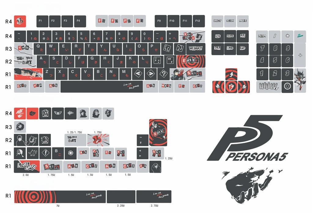 Persona 5 Royal | Cherry Profile | PBT Keycap Set