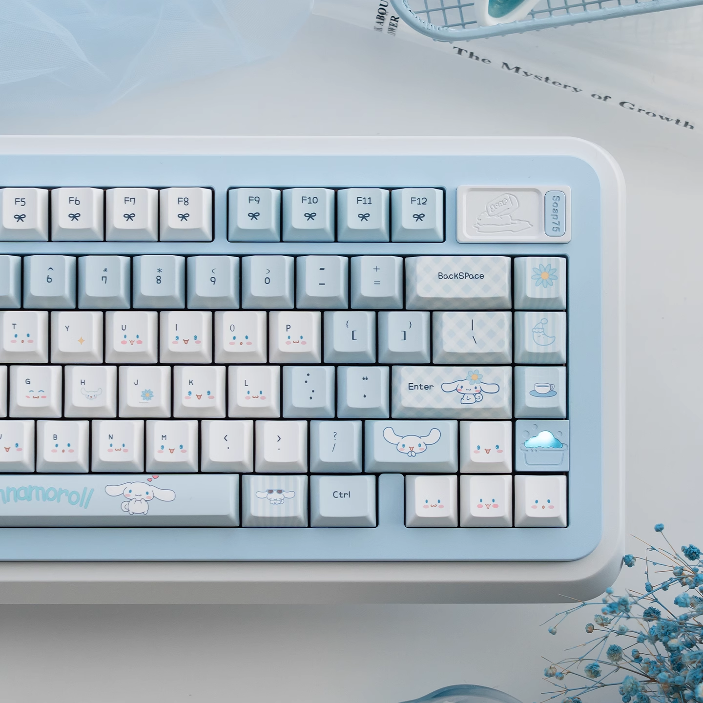 Cinnamoroll | Cherry / MOA Profile | PBT Keycap Set