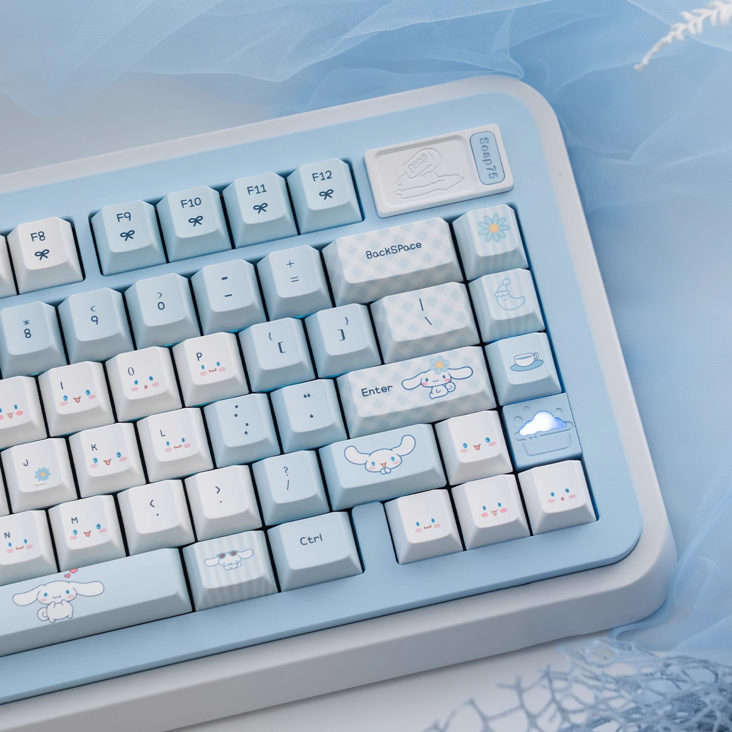 Cinnamoroll | Cherry / MOA Profile | PBT Keycap Set