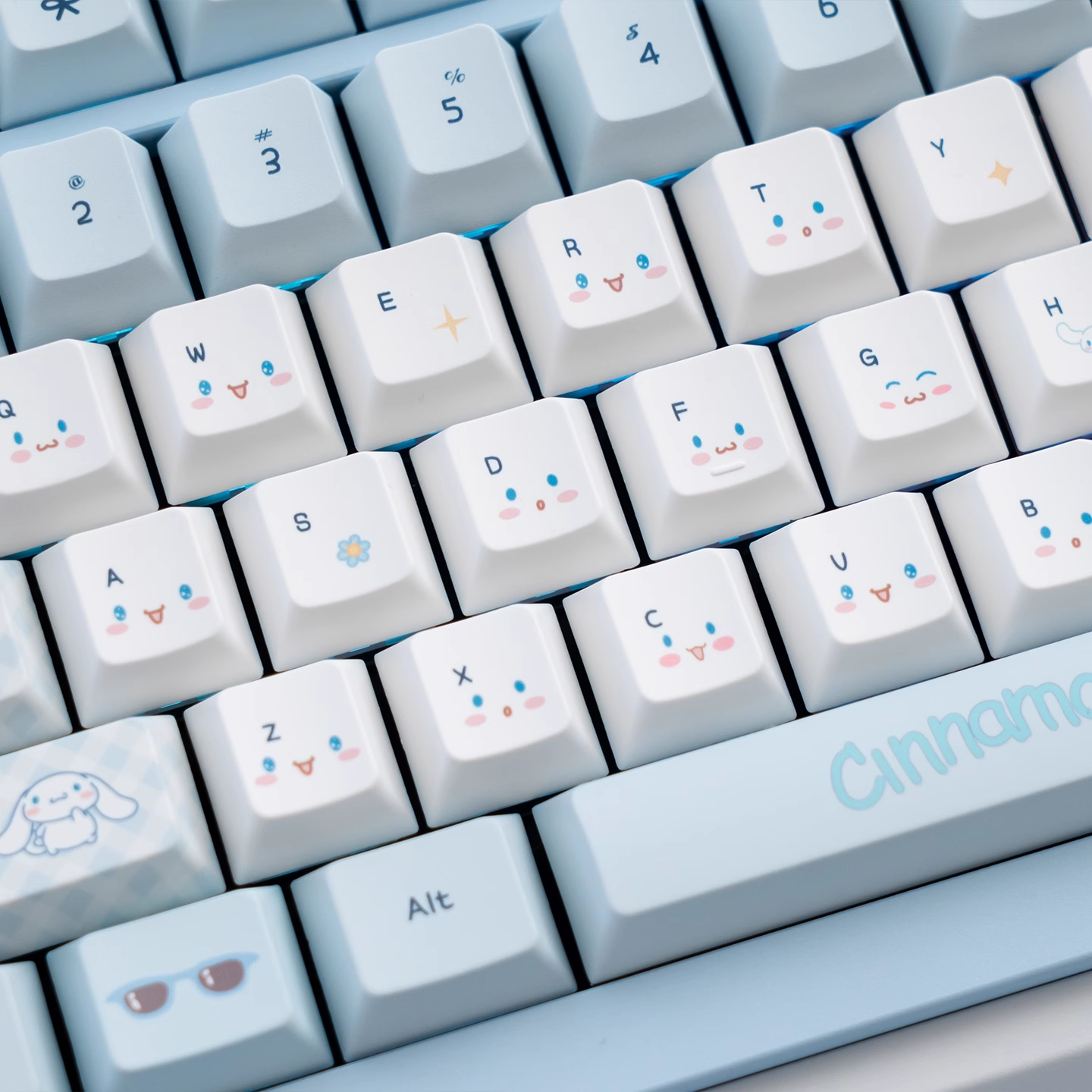 Cinnamoroll | Cherry / MOA Profile | PBT Keycap Set