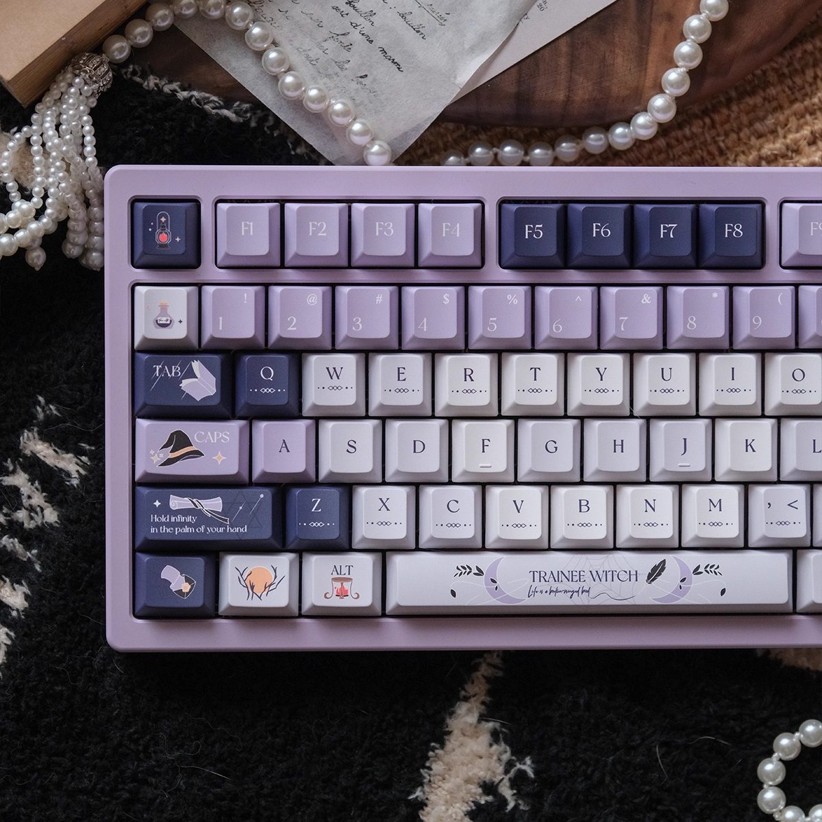 Witch’s Diary | Cherry Profile |  Thick PBT Keycap Set