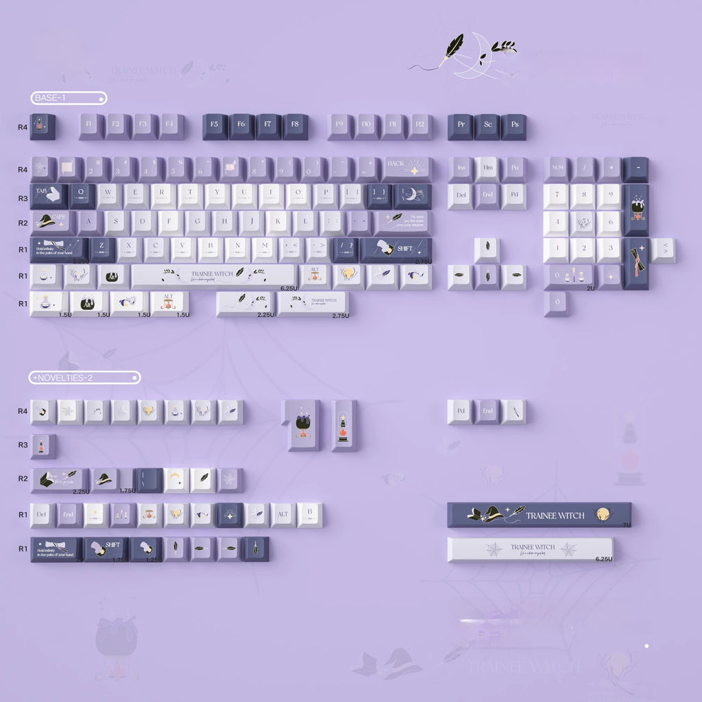 Witch’s Diary | Cherry Profile |  Thick PBT Keycap Set