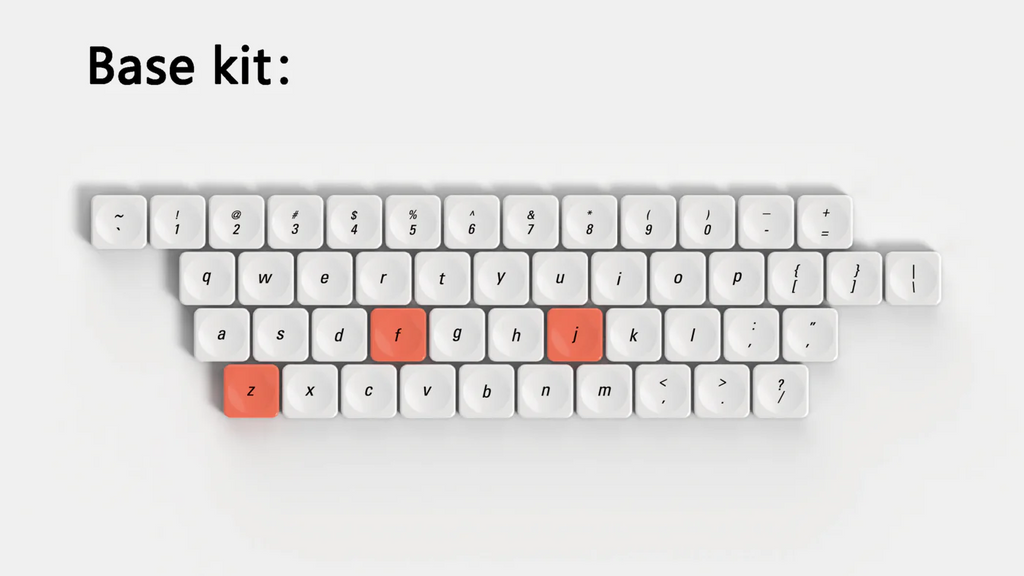 Time Low Profile PBT Keycap Set - for Low Profile Mechanical Keyboards (NuPhy, Keychron)