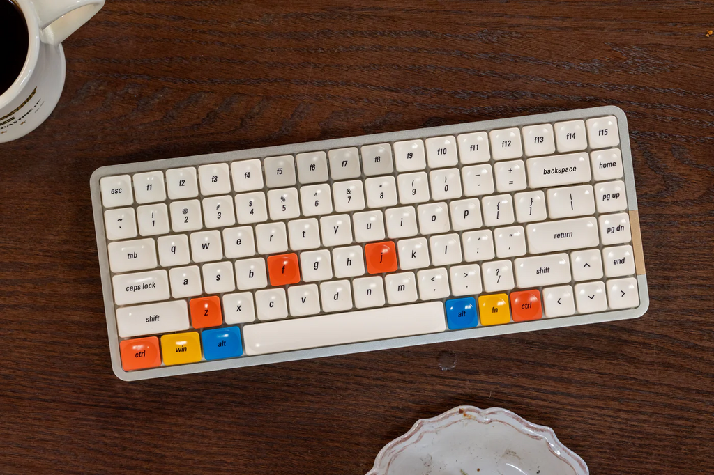 Time Low Profile PBT Keycap Set - for Low Profile Mechanical Keyboards (NuPhy, Keychron)
