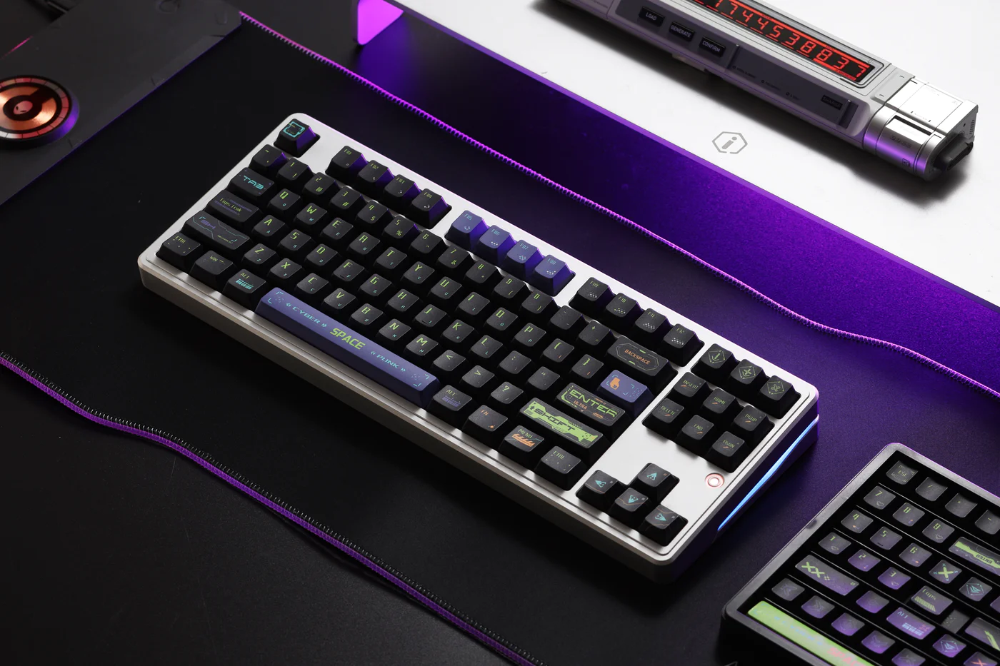 Cyberpunk – Dark Tide Pulse | Cherry Profile | Custom PBT Keycap Set
