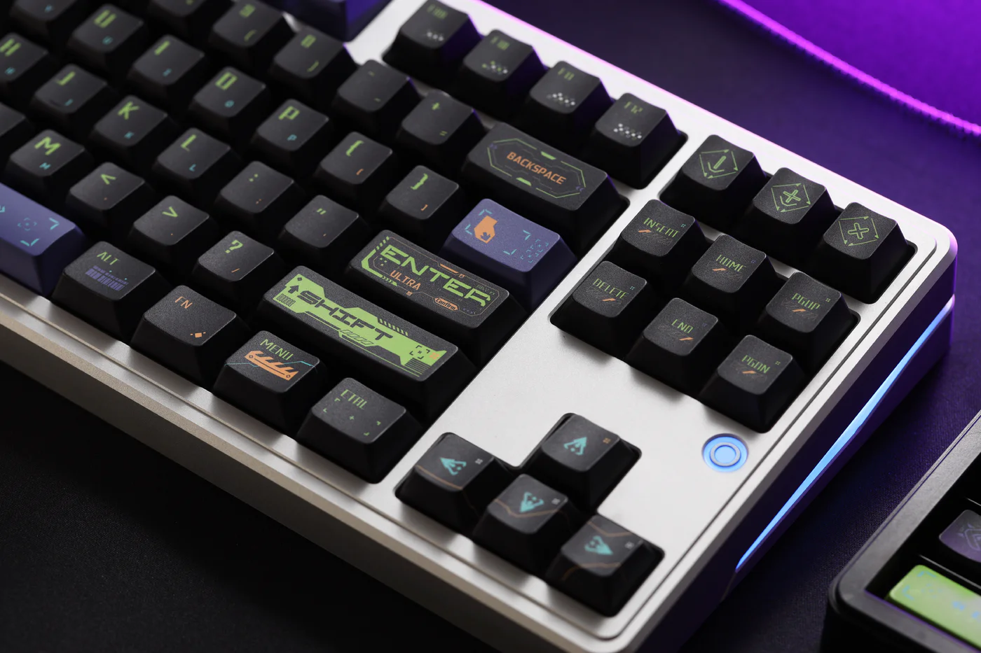 Cyberpunk – Dark Tide Pulse | Cherry Profile | Custom PBT Keycap Set