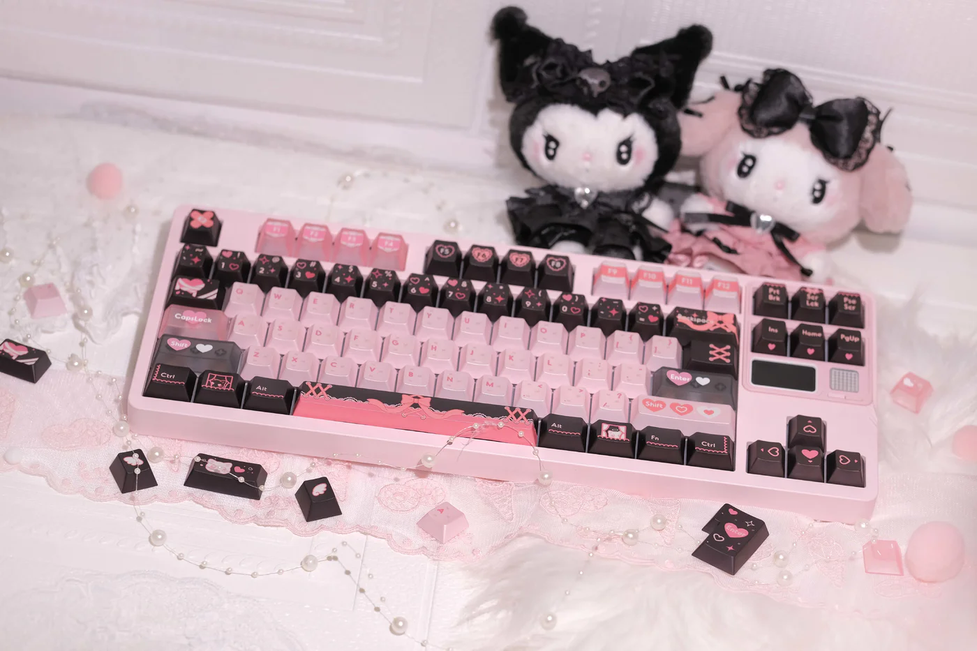 Lace Angel Nya | Cherry Profile | PBT+PC Keycap Set