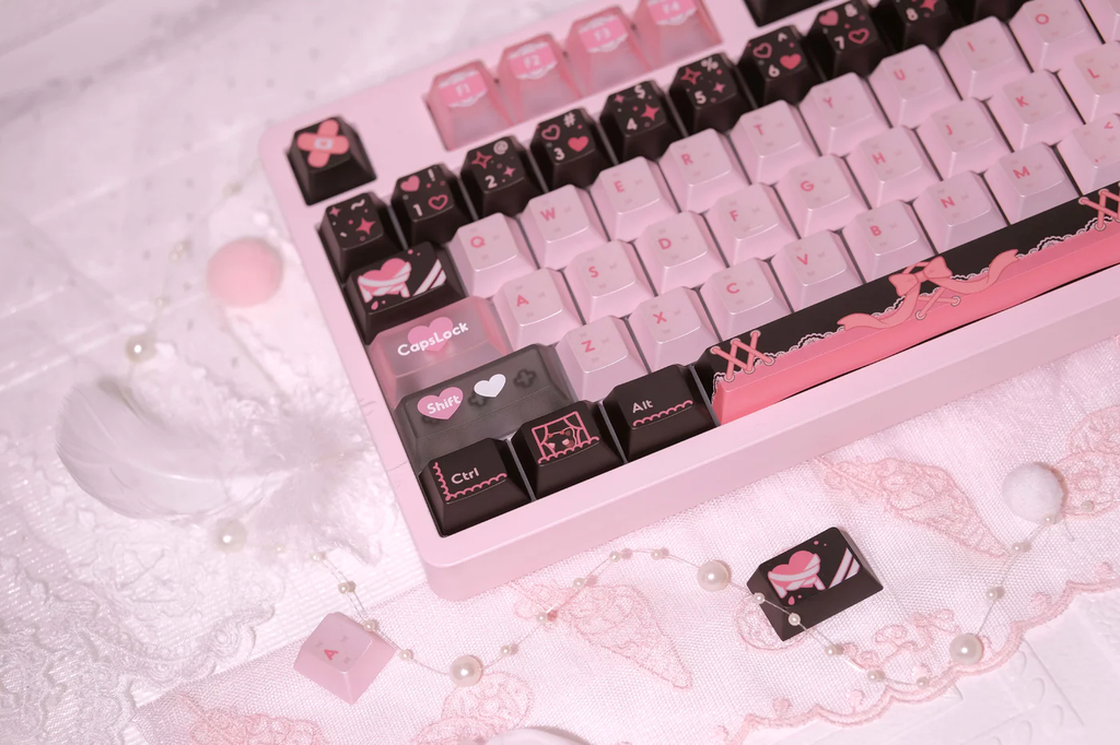 Lace Angel Nya | Cherry Profile | PBT+PC Keycap Set