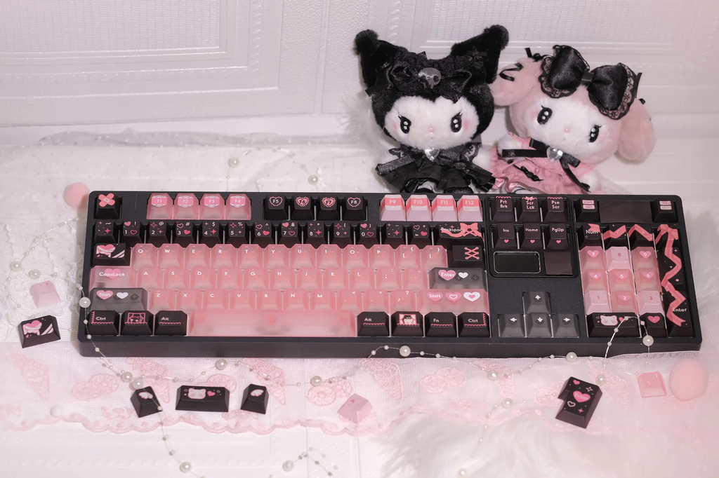 Lace Angel Nya | Cherry Profile | PBT+PC Keycap Set