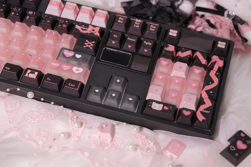 Lace Angel Nya | Cherry Profile | PBT+PC Keycap Set