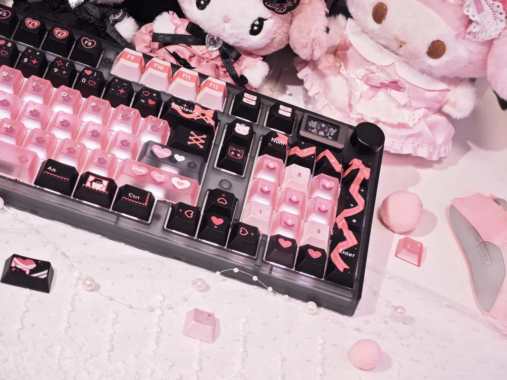 Lace Angel Nya | Cherry Profile | PBT+PC Keycap Set