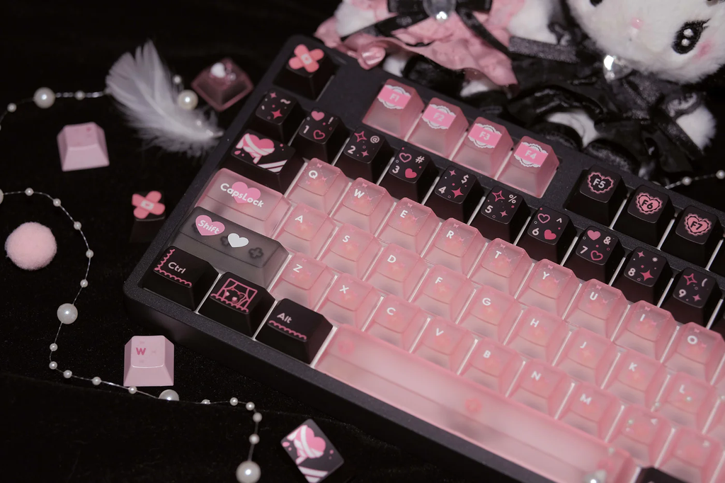 Lace Angel Nya | Cherry Profile | PBT+PC Keycap Set