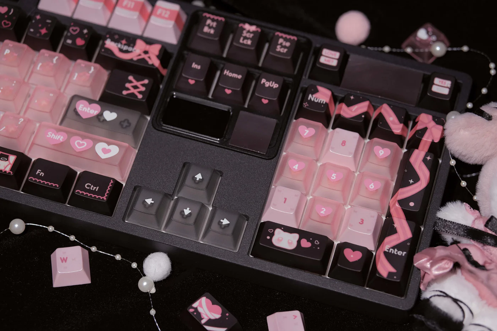 Lace Angel Nya | Cherry Profile | PBT+PC Keycap Set
