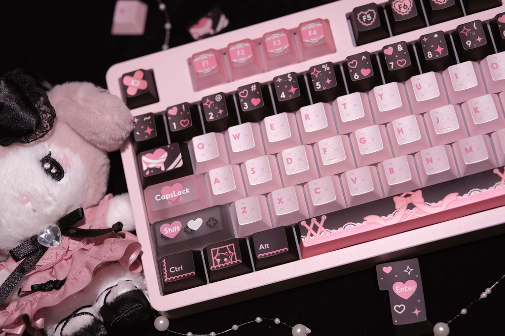 Lace Angel Nya | Cherry Profile | PBT+PC Keycap Set