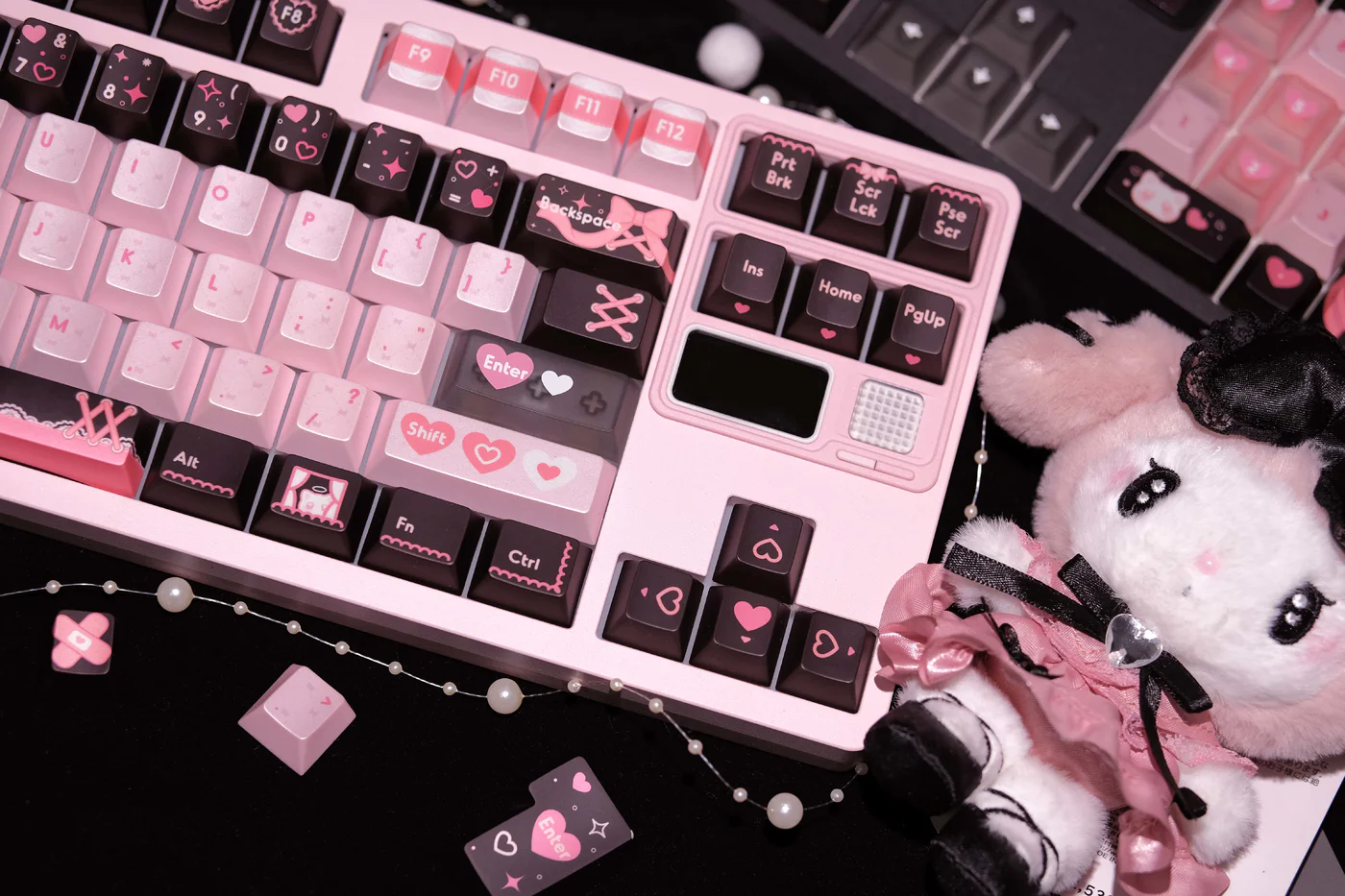 Lace Angel Nya | Cherry Profile | PBT+PC Keycap Set