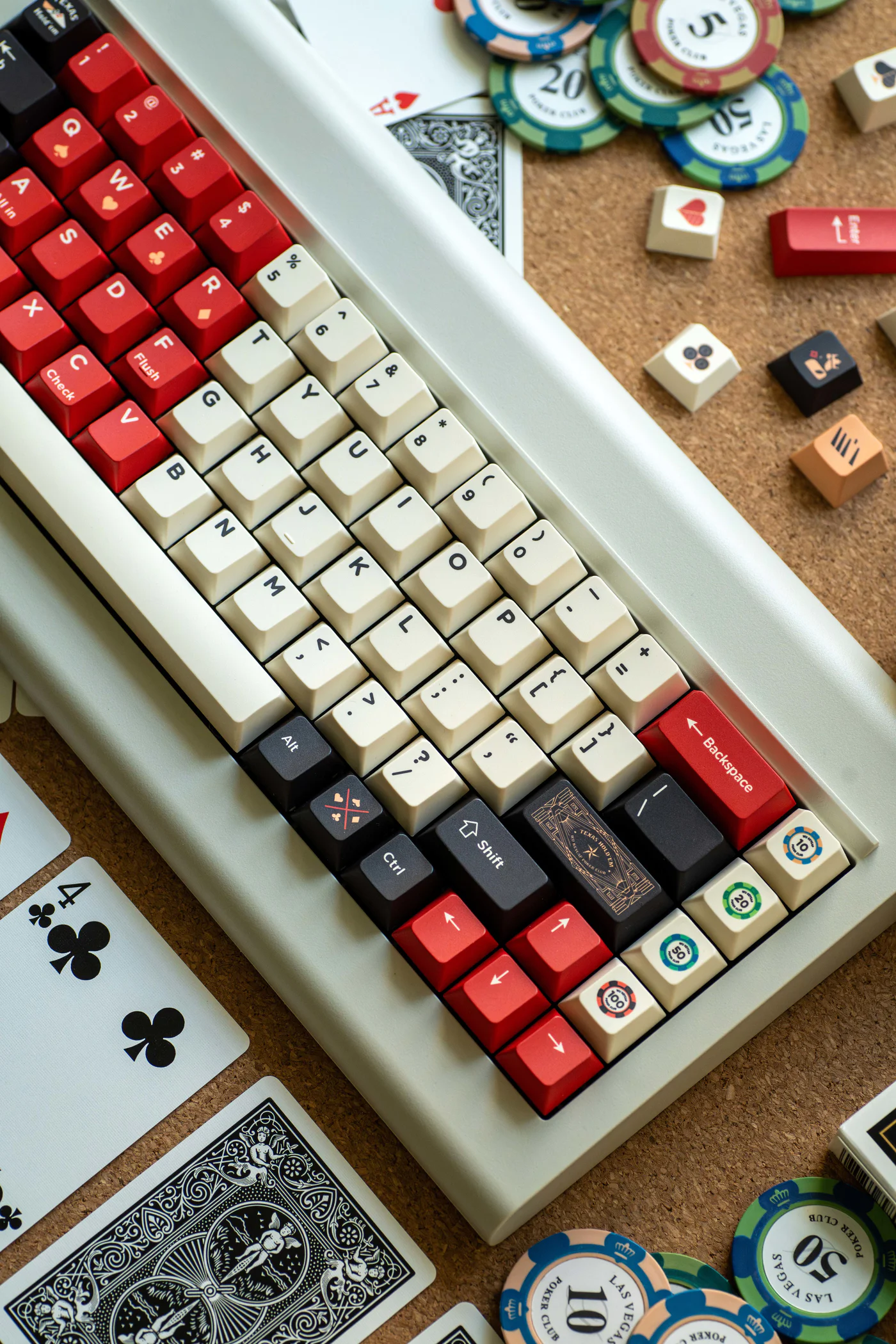 Poker – Texas Hold’em | Cherry Profile | PBT Keycap Set