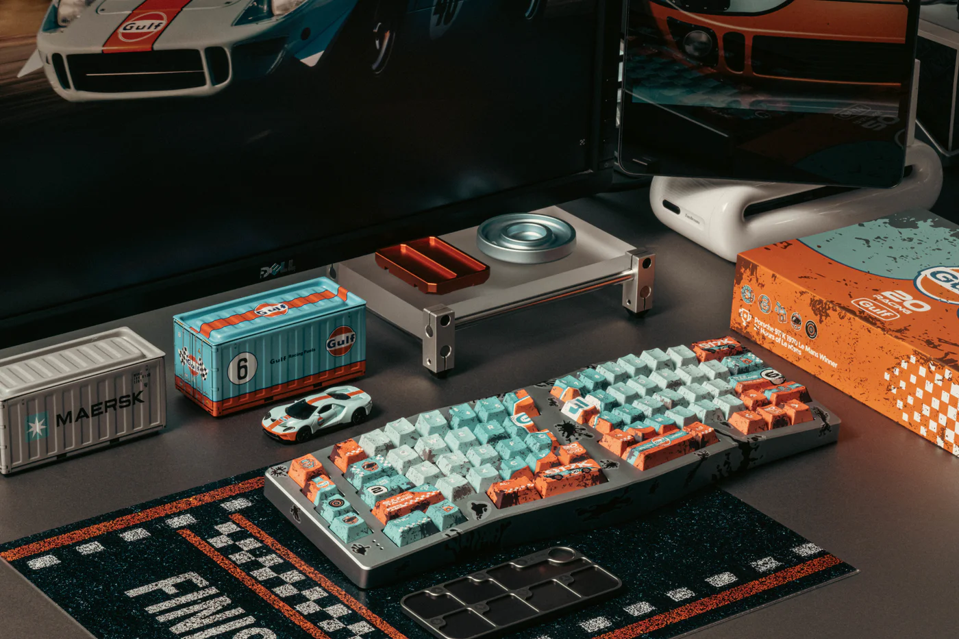 Porsche 917K – Gulf Livery | Cherry Profile | PBT Keycap Set
