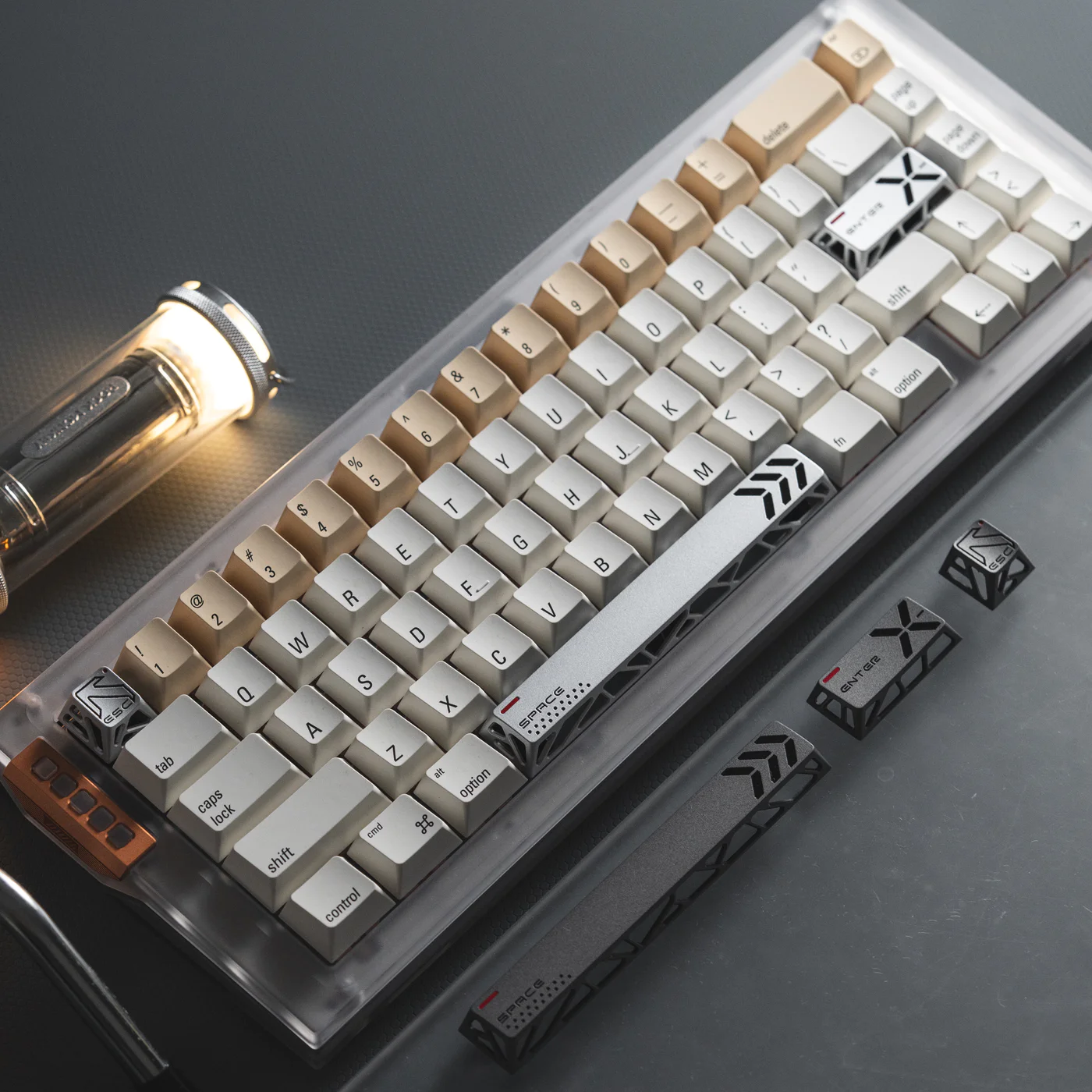 Hollow Star Metal Keycaps | CNC | ESC / Space / Enter 3 Keys Only