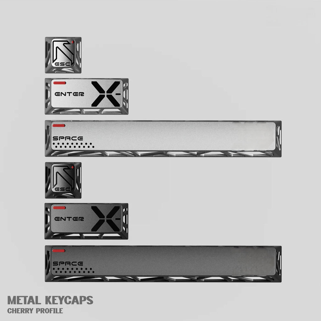 Hollow Star Metal Keycaps | CNC | ESC / Space / Enter 3 Keys Only