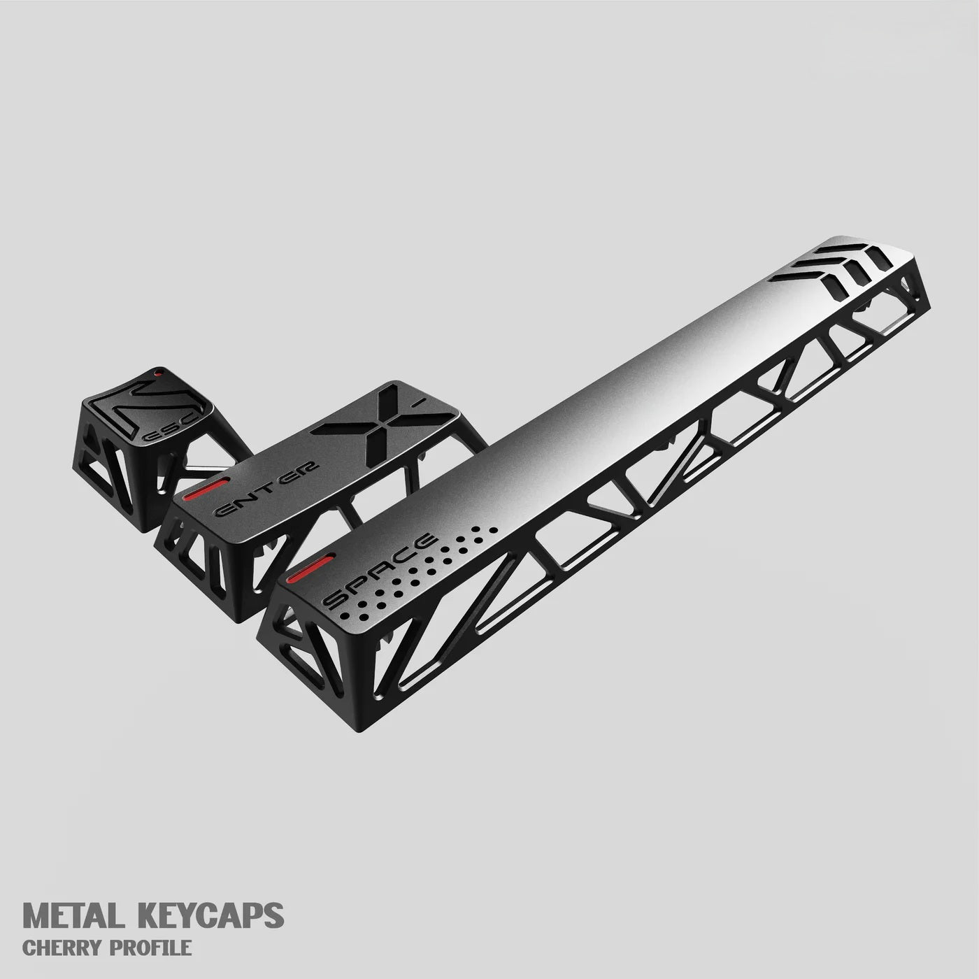 Hollow Star Metal Keycaps | CNC | ESC / Space / Enter 3 Keys Only