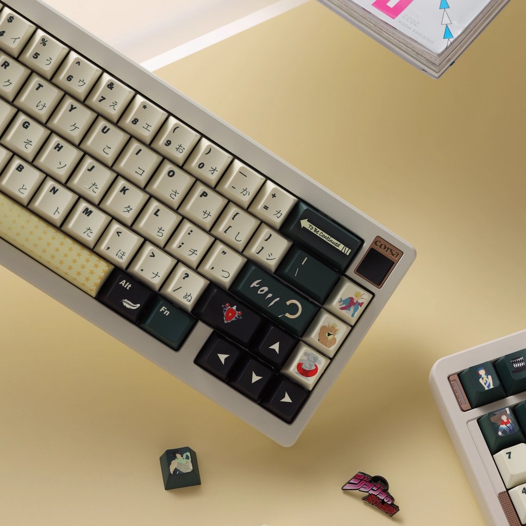 JoJo’s Bizarre Adventure PBT Keycap Set - Cherry Profile for Wooting, ROG Azoth, Razer & Logitech G