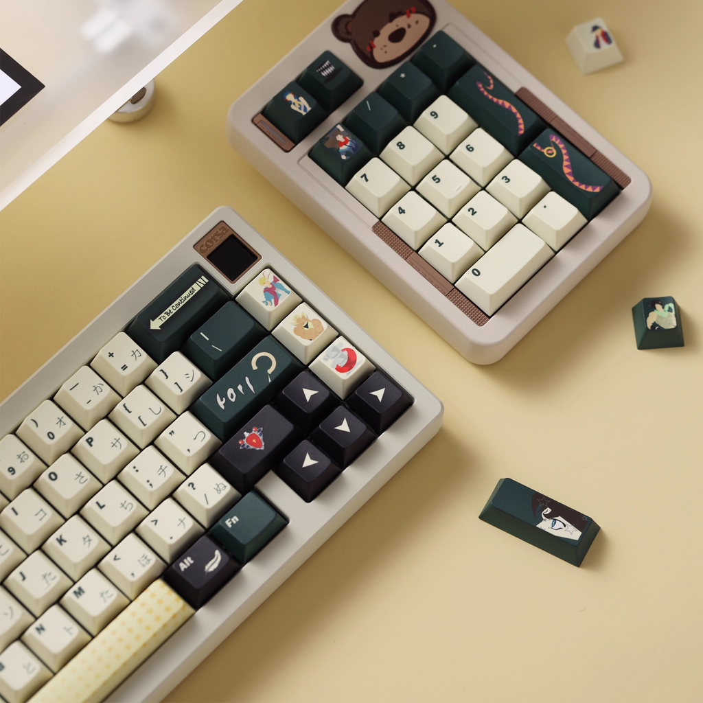 JoJo’s Bizarre Adventure PBT Keycap Set - Cherry Profile for Wooting, ROG Azoth, Razer & Logitech G