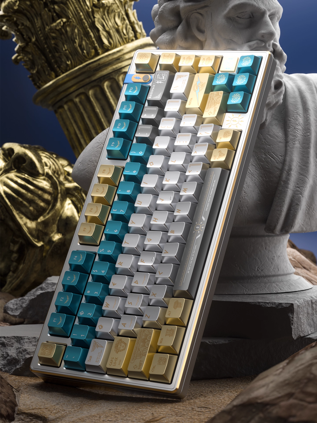 Zeus Keypad Zeus & Greek Twelve Gods PBT Keycap Set - Cherry Profile for Wooting ...