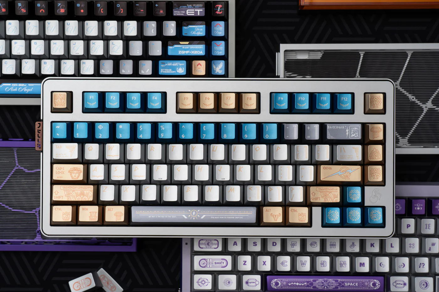 Zeus & Greek Twelve Gods Series | Cherry Profile | PBT Keycap Set