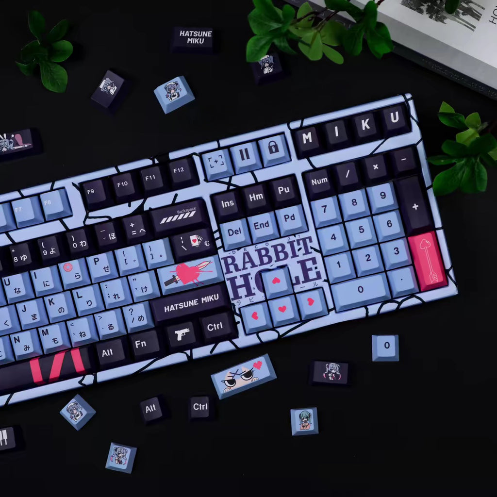 Hatsune Miku – Rabbit Hole | Cherry Profile | PBT Keycap Set