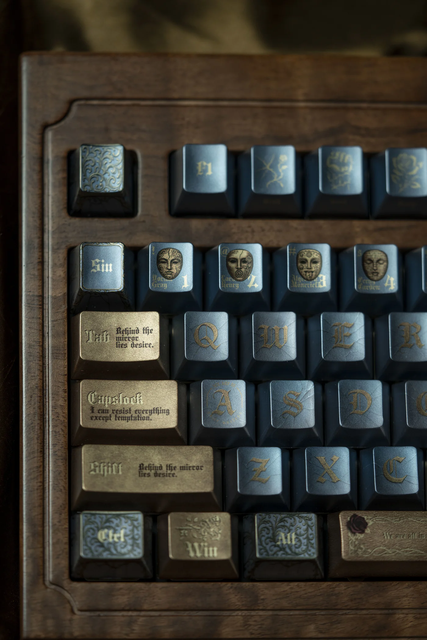 Oscar Wilde – Splendor & Melancholy | Cherry Profile | PBT+PC Keycap Set