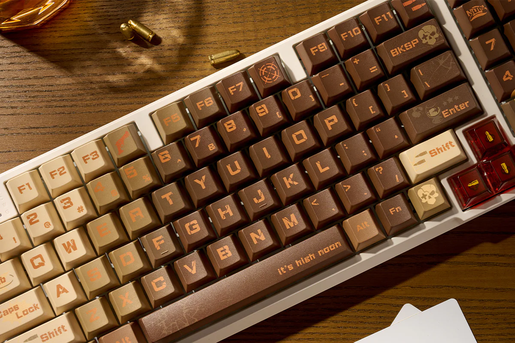 Revolver Theme PBT+PC Keycap Set - Cherry Profile for Wooting, ROG Azoth, Razer & Logitech G