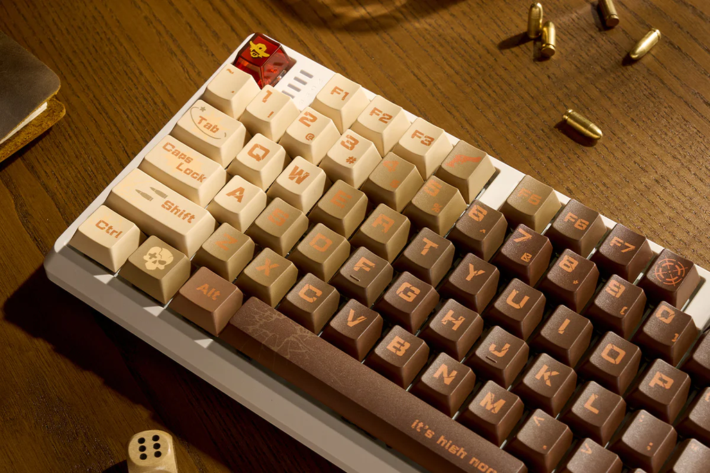 Revolver Theme PBT+PC Keycap Set - Cherry Profile for Wooting, ROG Azoth, Razer & Logitech G