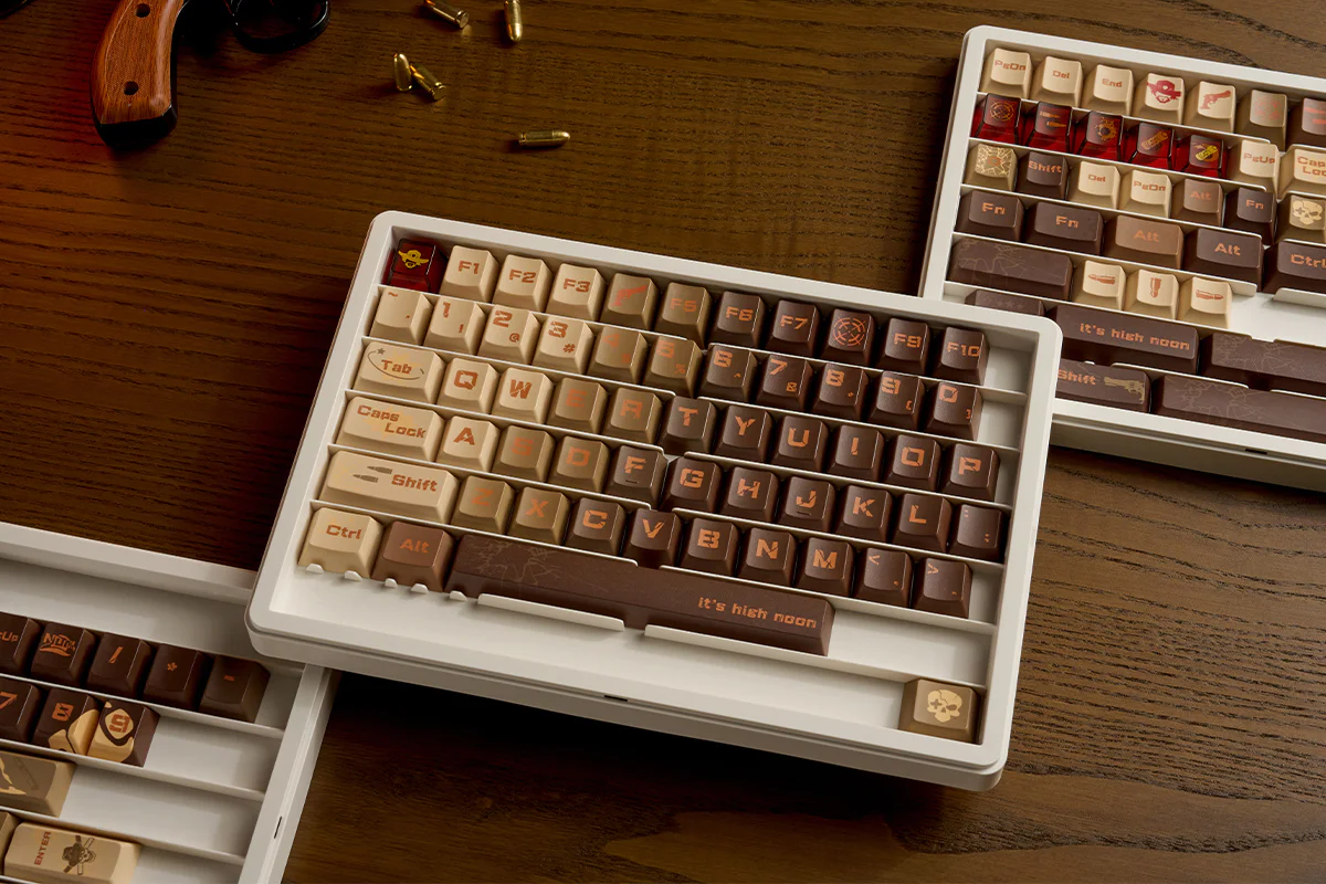 Revolver Theme PBT+PC Keycap Set - Cherry Profile for Wooting, ROG Azoth, Razer & Logitech G