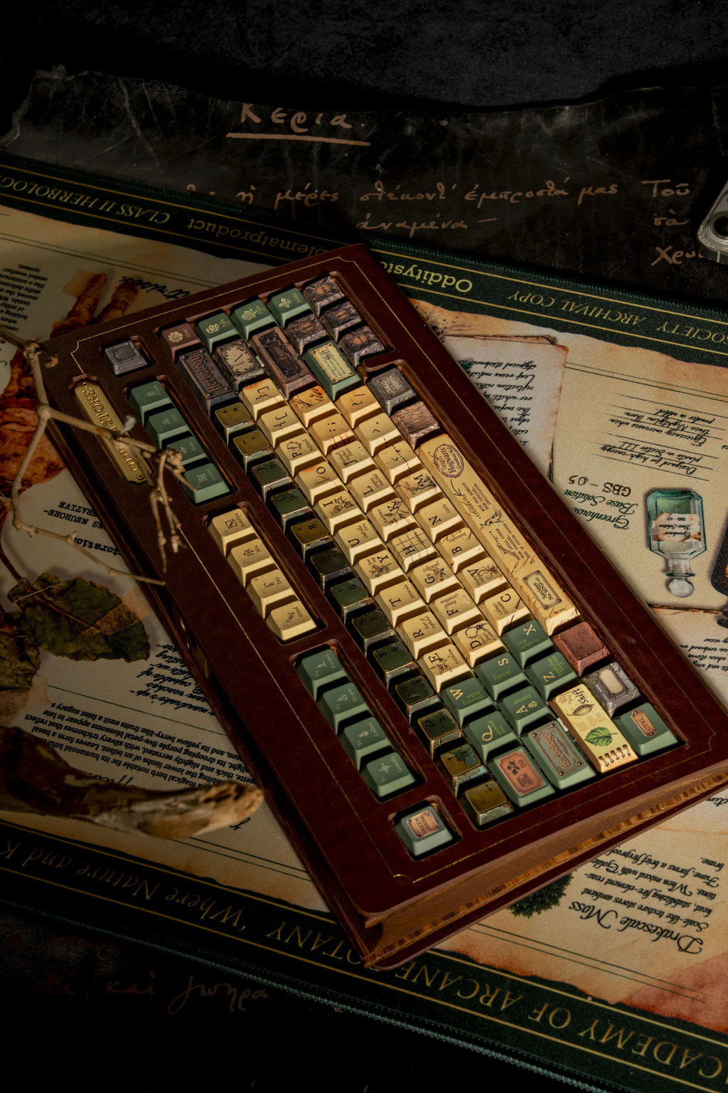 Herbology Academic Archive PBT Keycap Set - Cherry Profile for Wooting, ROG Azoth, Razer & Logitech G