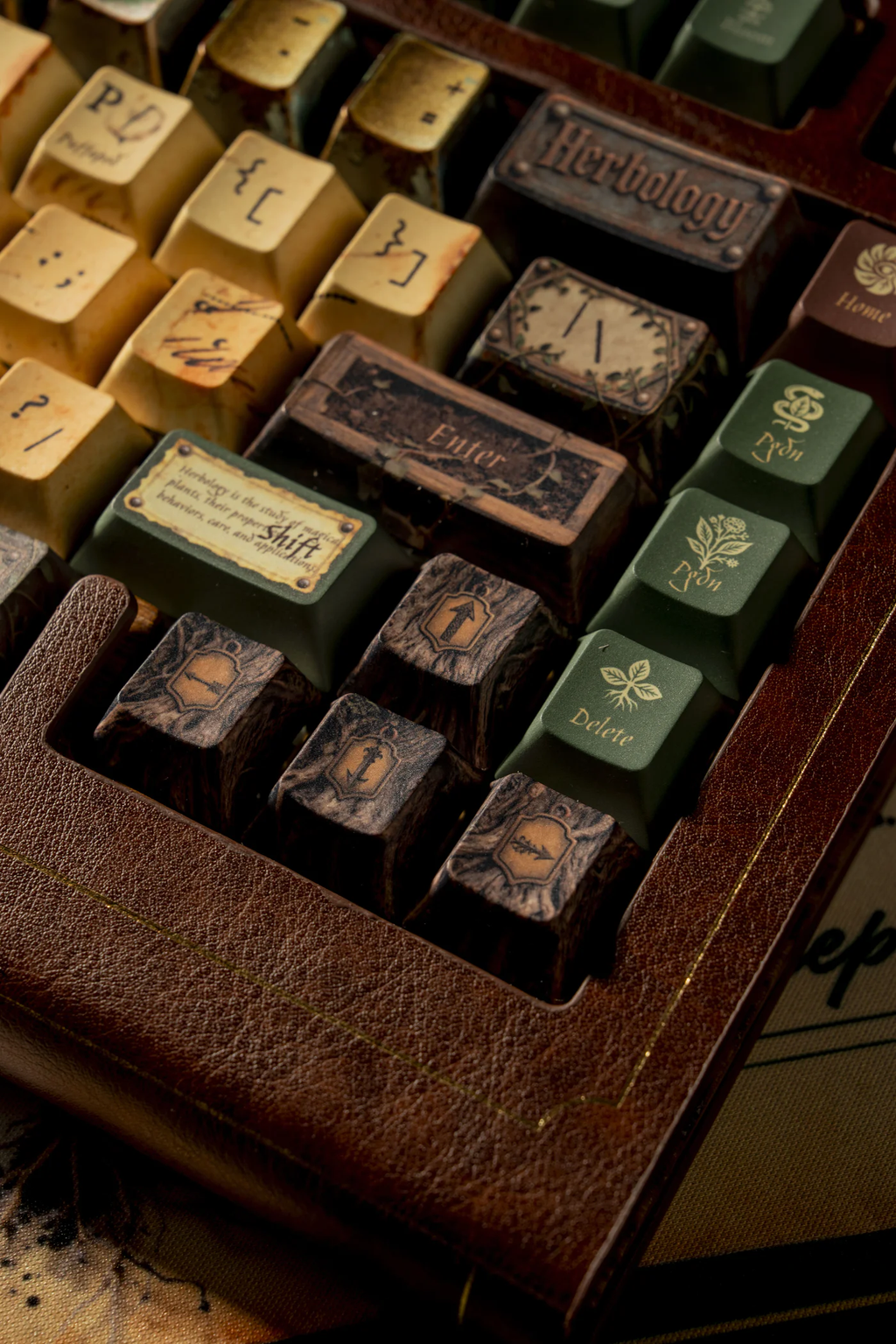 Herbology Academic Archive PBT Keycap Set - Cherry Profile for Wooting, ROG Azoth, Razer & Logitech G