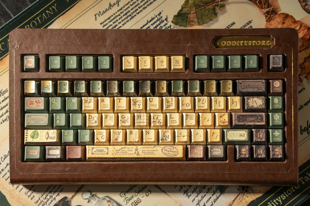 Herbology Academic Archive PBT Keycap Set - Cherry Profile for Wooting, ROG Azoth, Razer & Logitech G