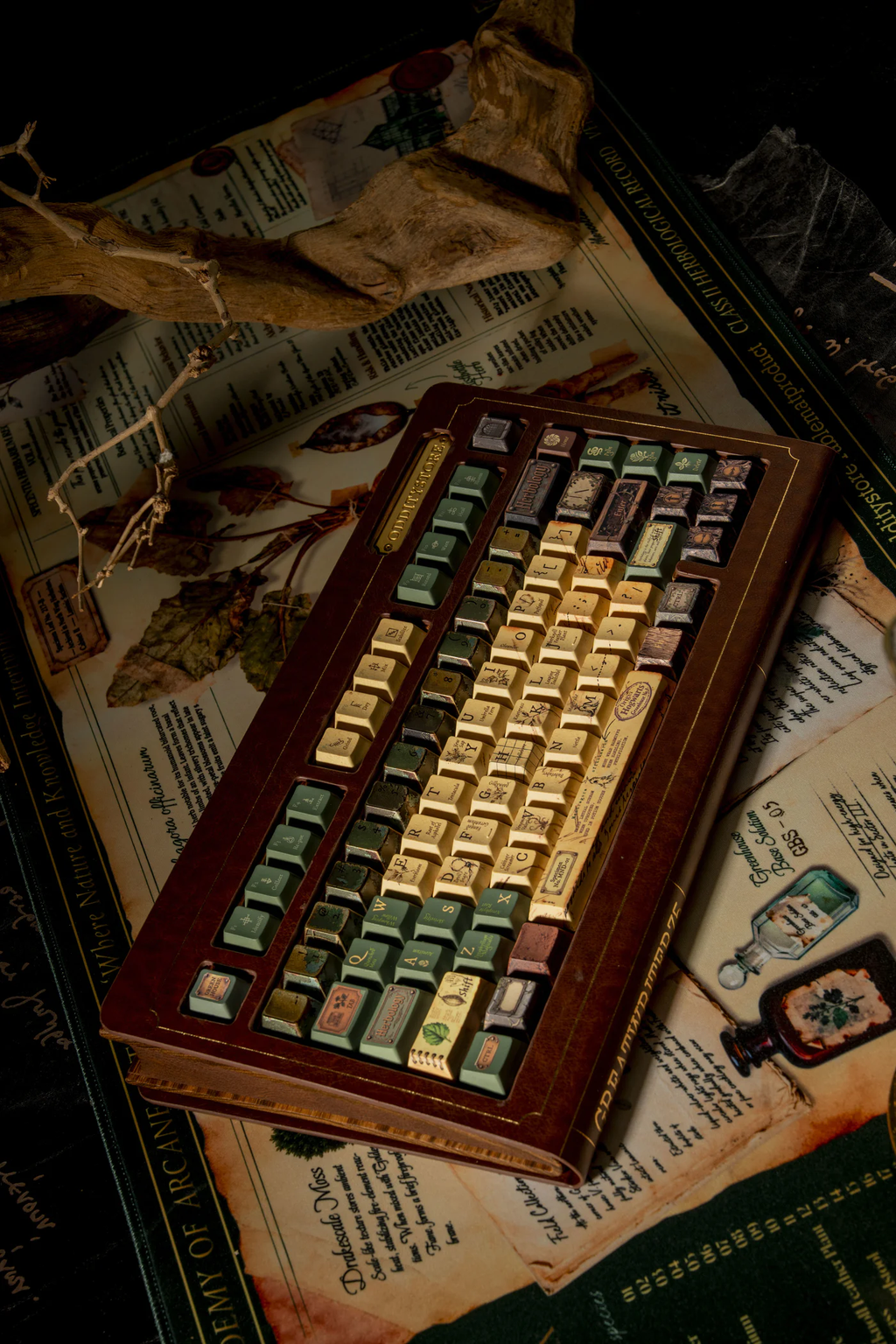 Herbology Academic Archive PBT Keycap Set - Cherry Profile for Wooting, ROG Azoth, Razer & Logitech G