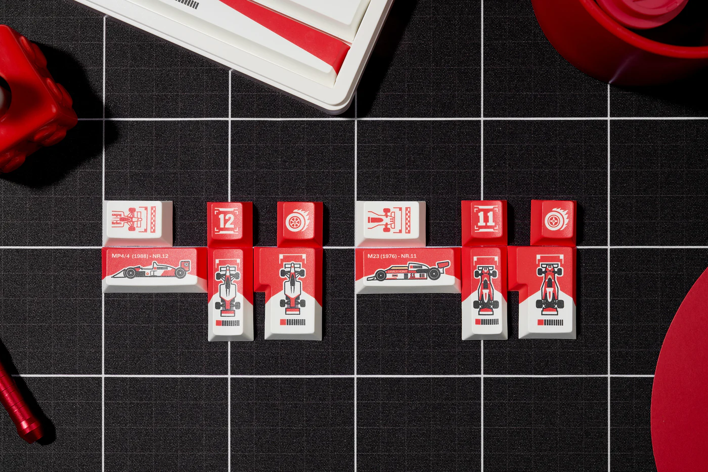 Marlboro Racing Livery | Cherry Profile | PBT Keycaps Set