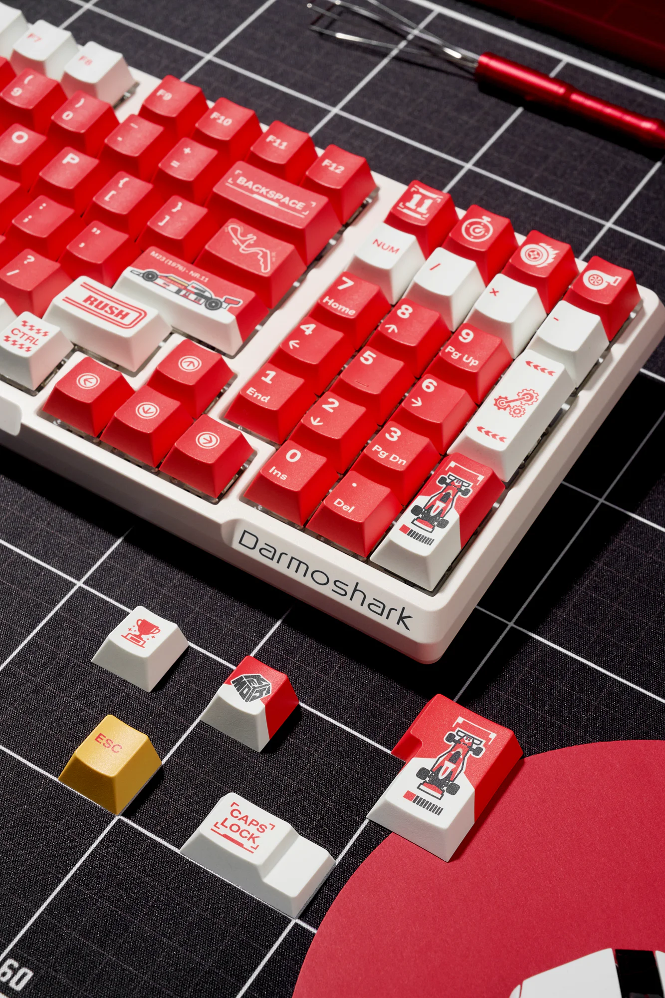 Marlboro Racing Livery | Cherry Profile | PBT Keycaps Set
