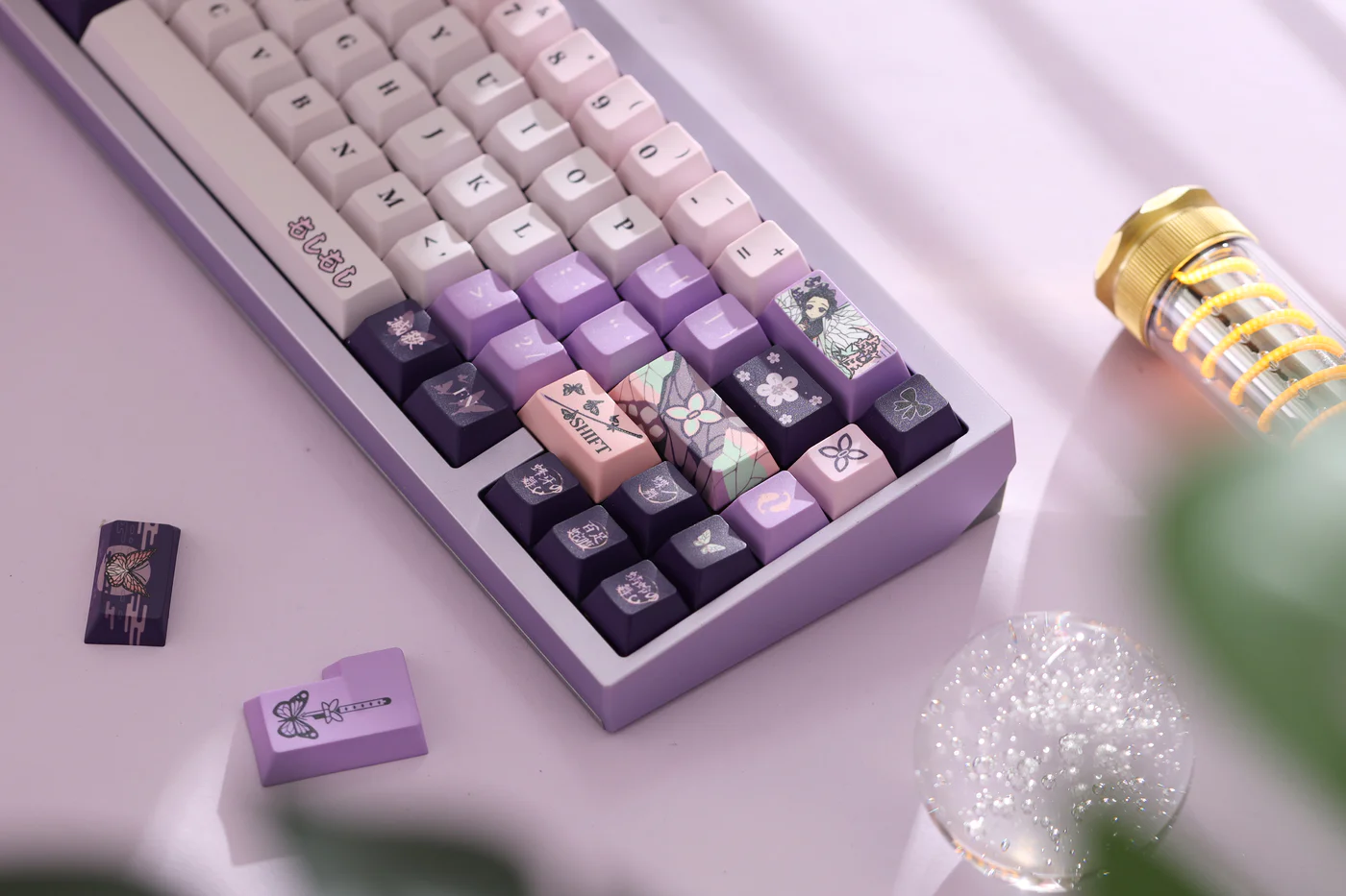 Demon Slayer Shinobu Kocho | Cherry Profile | PBT Keycaps Set