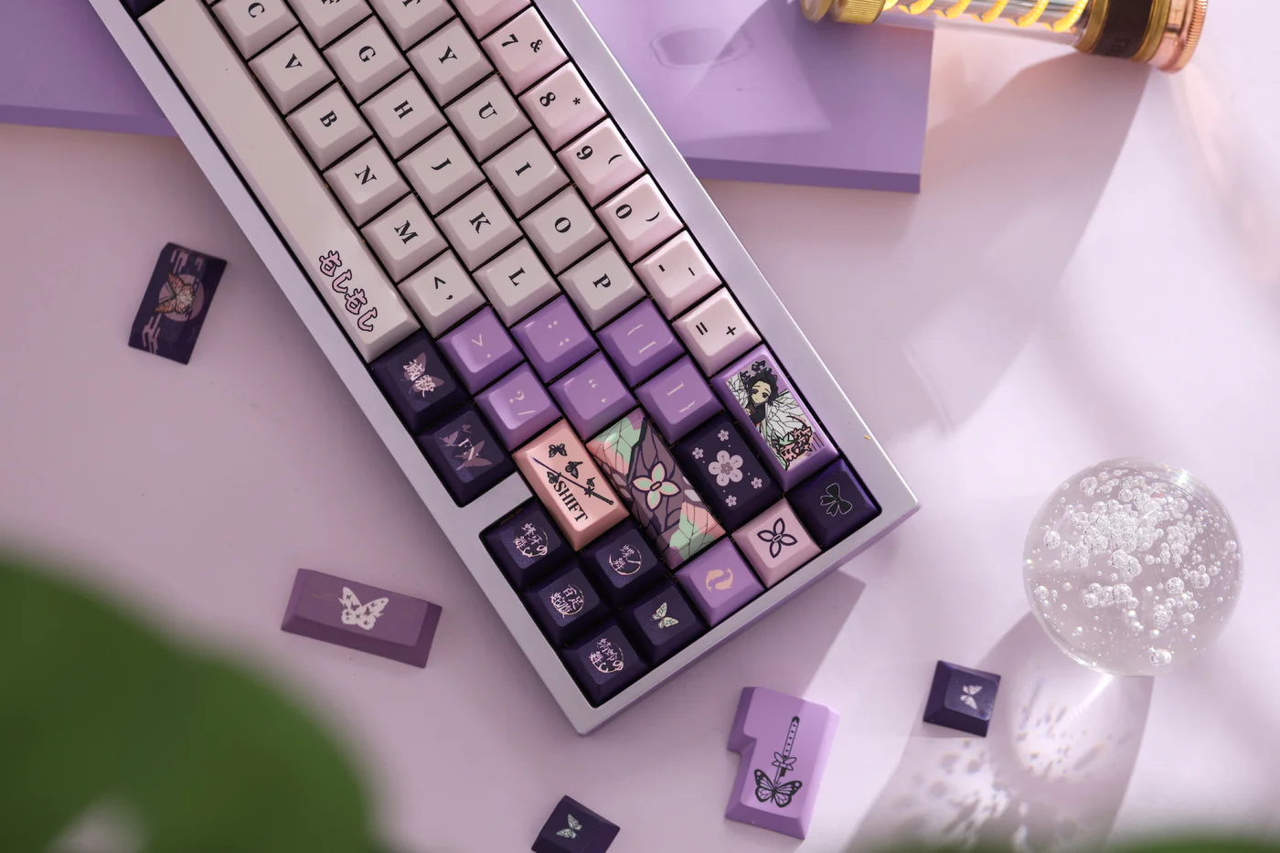 Demon Slayer Shinobu Kocho | Cherry Profile | PBT Keycaps Set