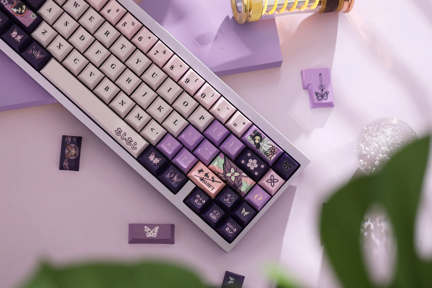 Demon Slayer Shinobu Kocho | Cherry Profile | PBT Keycaps Set