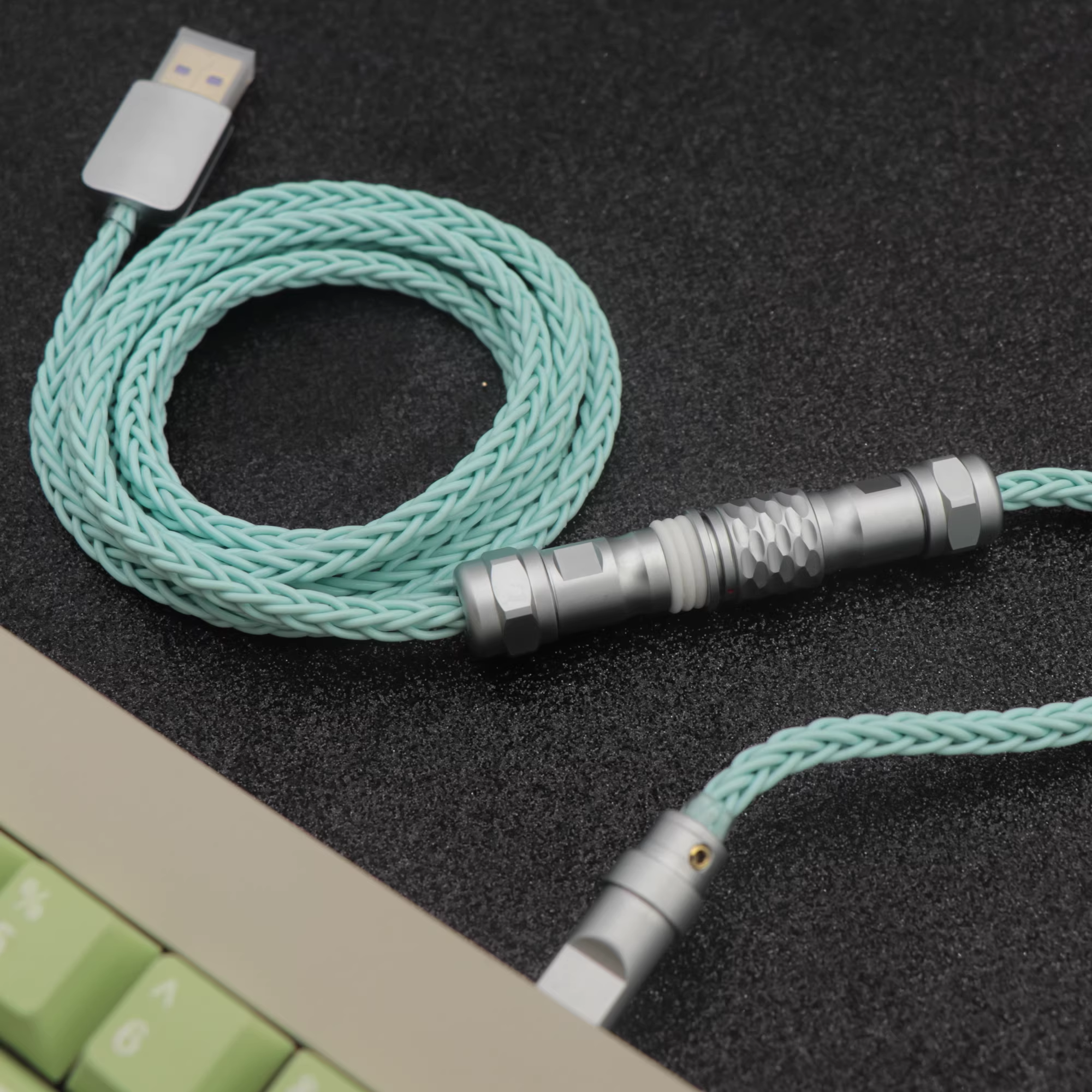 Custom Cable | 8-Core Single Crystal Copper | Type-C to USB