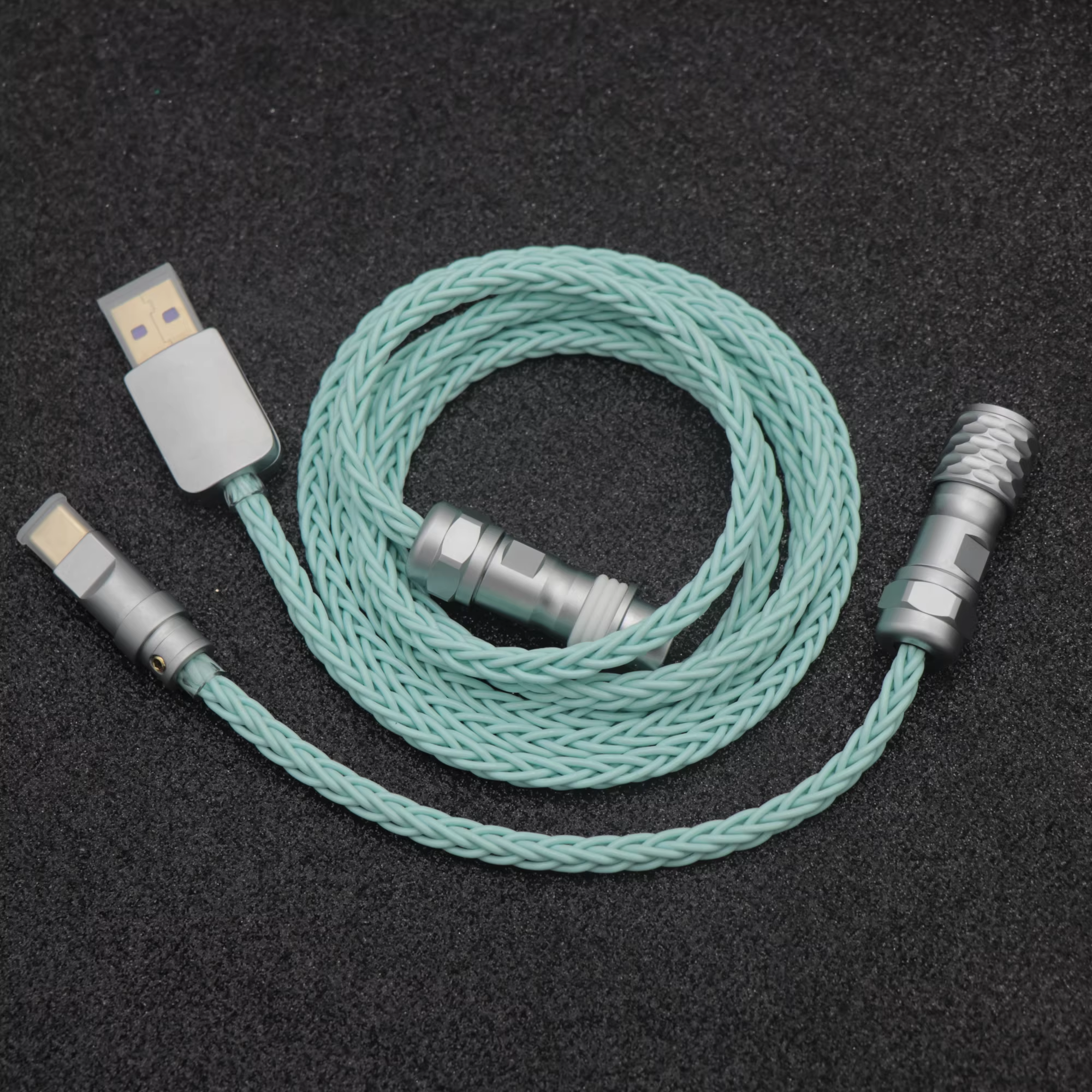 Custom Cable | 8-Core Single Crystal Copper | Type-C to USB