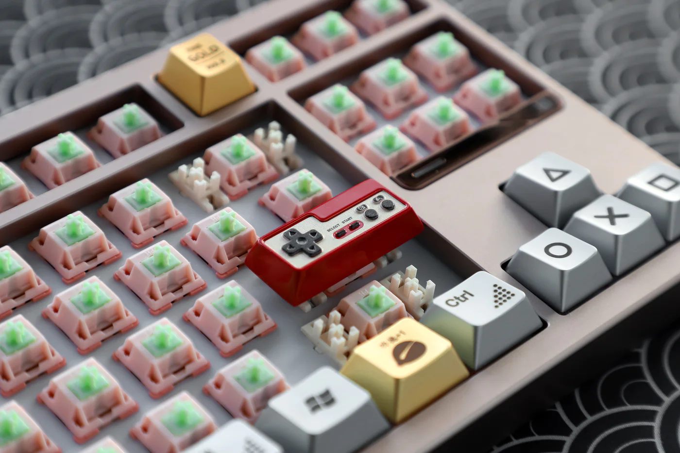 Retro Game Controller | Cherry Profile | Metal Keycap