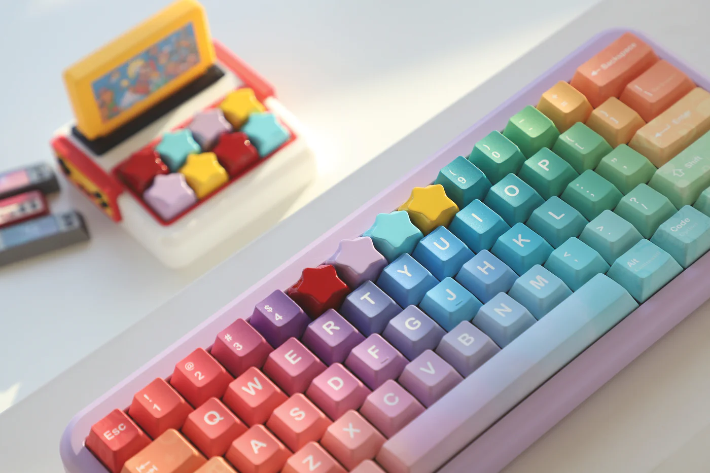 ColorfulStar | Cherry Profile | Metal Keycaps (Set of 4)