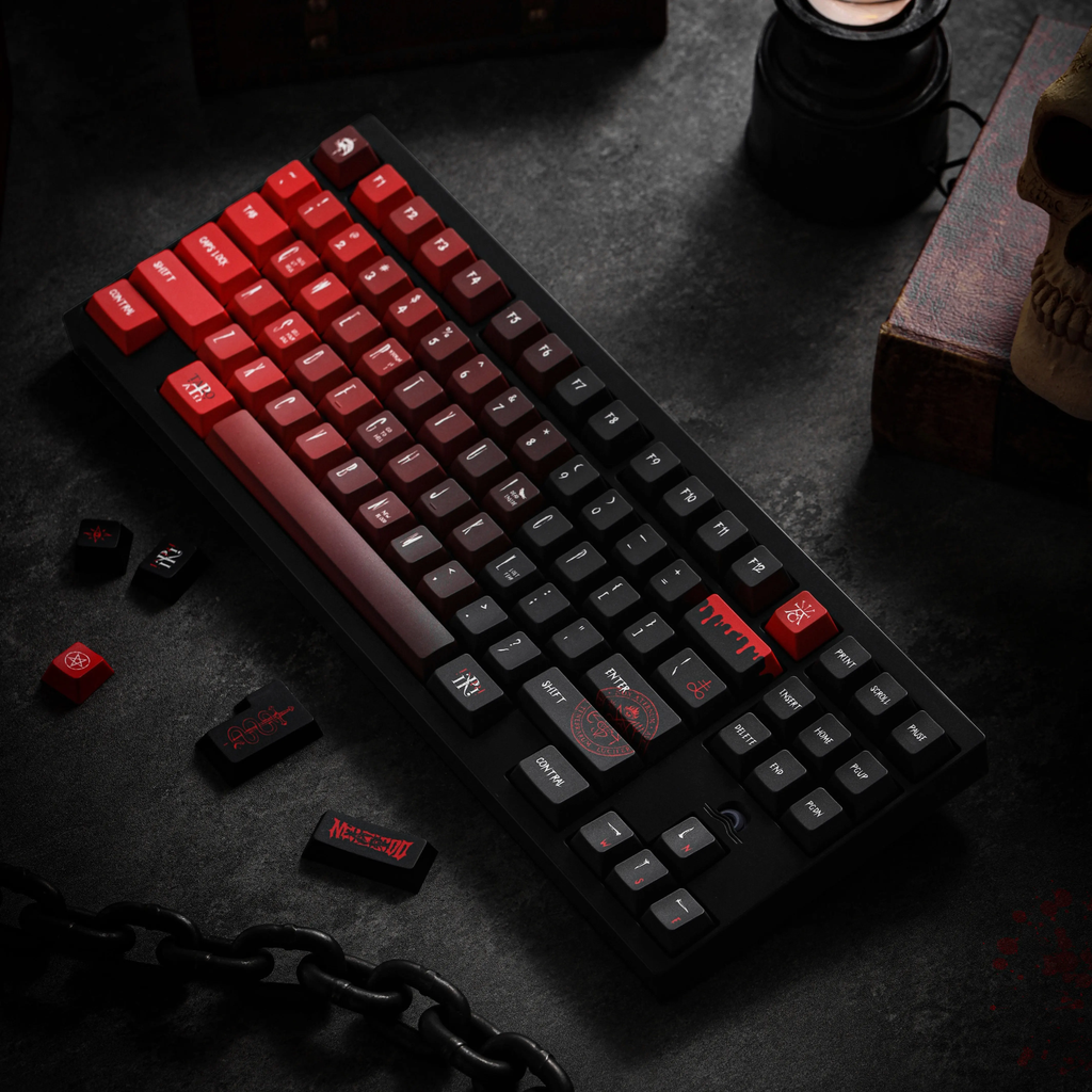 New Blood R2 PBT Keycap Set - Cherry Profile for Wooting, ROG Azoth, Razer & Logitech G