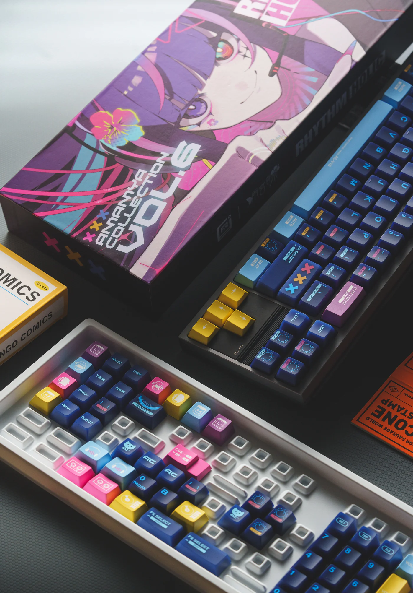 RHYTHM HOLIC | Cherry Profile | PC + ABS + PBT Keycaps Set