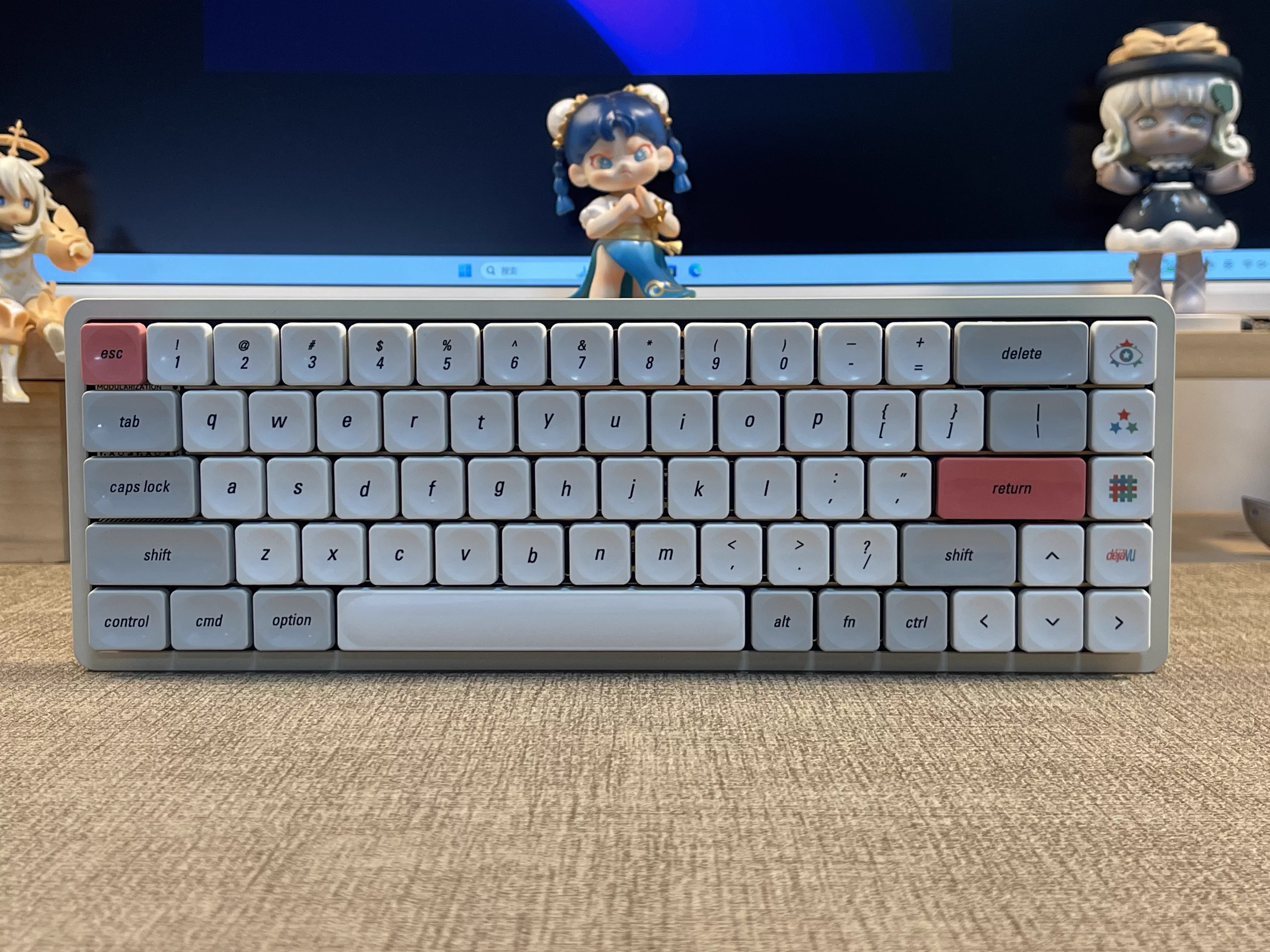 Déjà Vu Low Profile PBT Keycap Set - for Low Profile Mechanical Keyboards (NuPhy, Keychron)