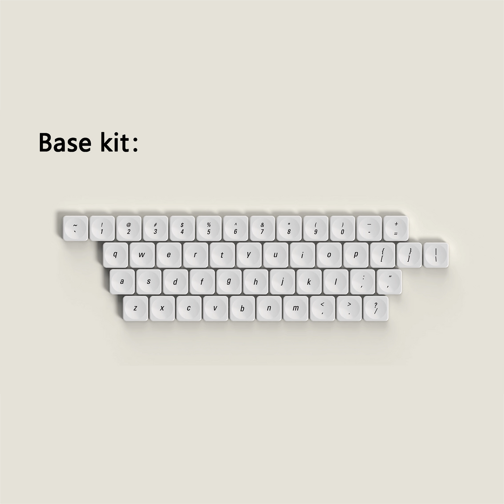 Déjà Vu Low Profile PBT Keycap Set - for Low Profile Mechanical Keyboards (NuPhy, Keychron)
